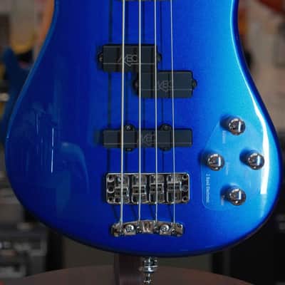 Warwick RockBass Streamer LX, 4-String, Metallic Blue High Polish image 3