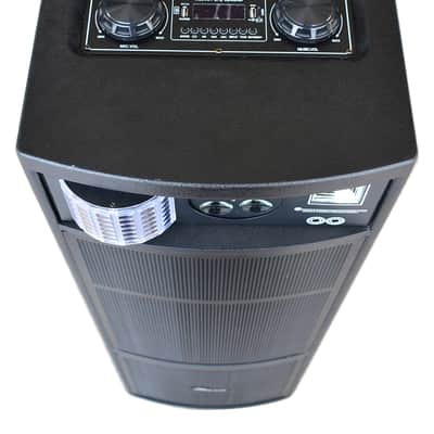 Opened Box | IPSDJ07II Portable Rechargeable Bluetooth Karaoke Speaker w/ Dual Wireless Mics, Multi Effect Light image 5