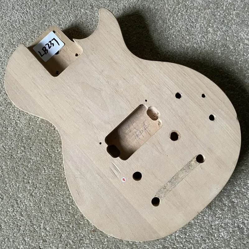 Mini DIY Solid Mahogany Guitar Single Cut Body image 1