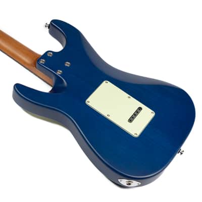 EART YMX-SG3,Roasted Book-match Mahogany Solid Body,22 Stainless Steel Frets,6-Point Synchronized Tremolo image 4