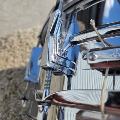 Vintage Ludwig No. 400 Supraphonic 5x14" 10-Lug Aluminum Snare Drum w/ Keystone Badge 1967 (242-1) image 19