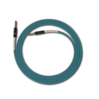 Runway Audio Instrument Cable (10ft, Straight to Straight, Aqua Blue) image 2