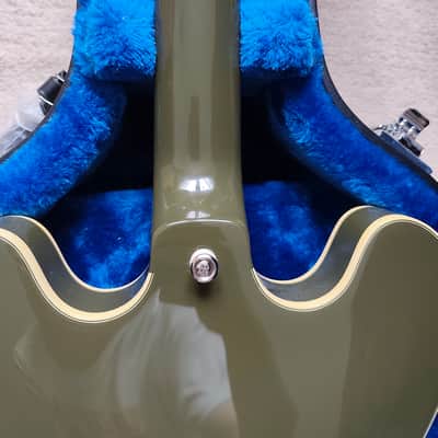 Epiphone Shinichi Ubukata ES-355 Custom Bigsby - Olive Drab image 11