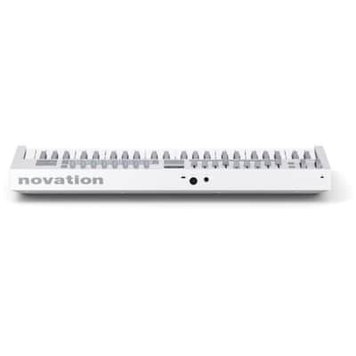 Novation Launchkey 49 MK4 USB MIDI Keyboard Controller (White, 49 Keys) Bundle with Closed-Back Studio Monitor Headphones, Keyboard Dust Cover, MIDI Cable 10' and FP-P1L Universal Sustain Pedal image 6