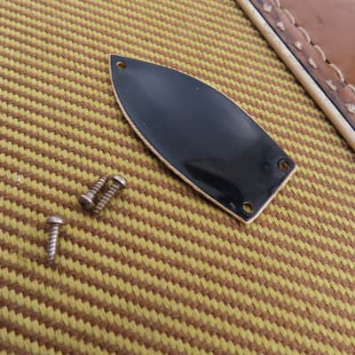 GRETSCH HOFNER 1960's TRUSS ROD COVER POINTED 2 PLY RARE ORIGINAL VINTAGE w/screws image 1
