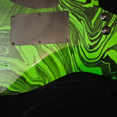 Jackson Pro Series DK2M Limited Run Slime 2014 Slime Green Swirl image 20