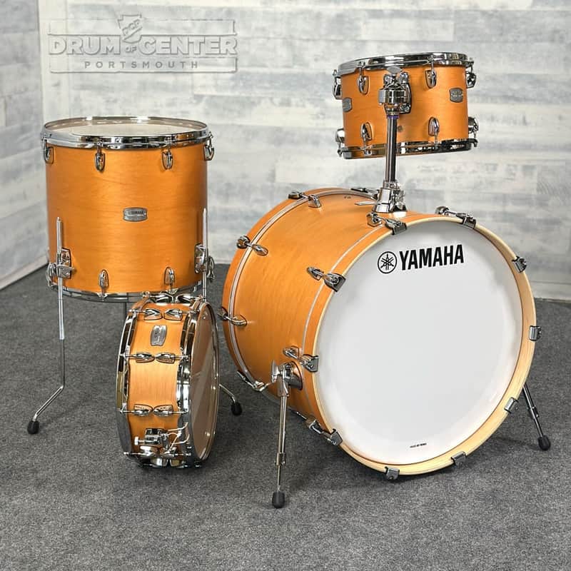 Yamaha Tour Custom Maple 4pc Drum Set 22/12/16/14 Caramel Satin image 1