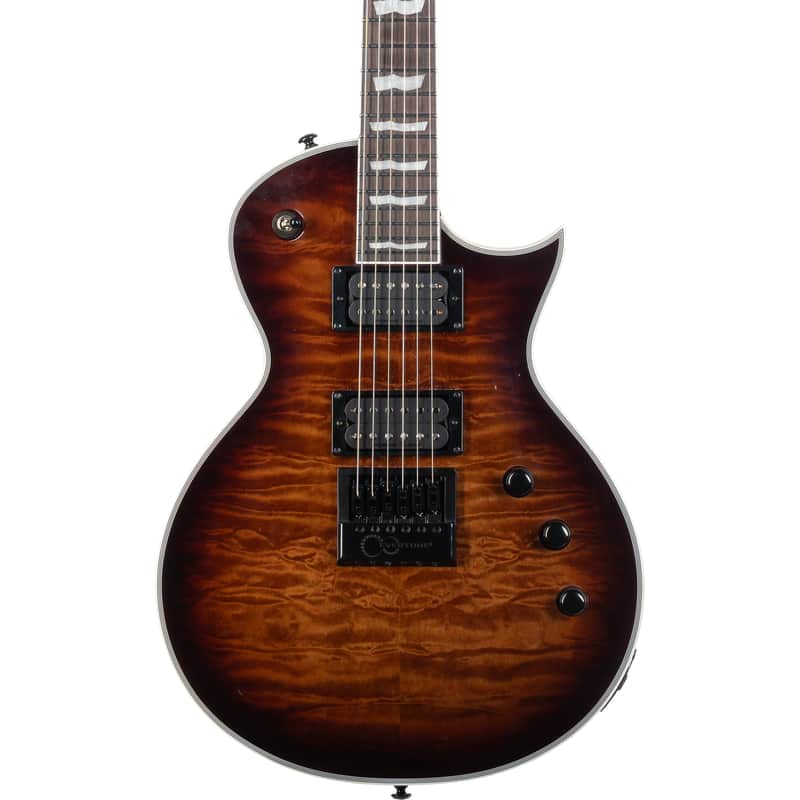ESP EC-1000 Evertune Electric Guitar - Dark Brown Sunburst image 1