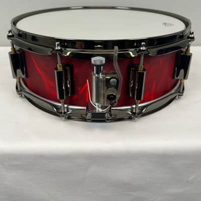Drum Craft Series 7 Birch Snare - Red Satin Flame image 4