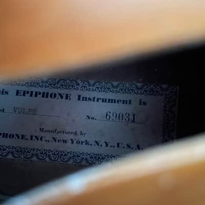 Epiphone Harry Volpe 1956 - Blonde image 5