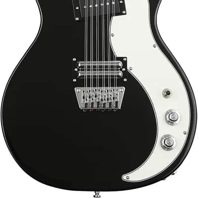 Danelectro D59V12-BLK DANO 59 Shorthorn Shape Vintage 12-String Electric Guitar image 4