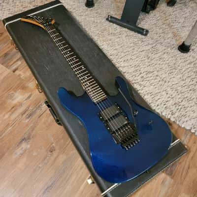 Kramer Nightswan Electric Guitar Vintage USA 1988 Blue Sparkle Excellent Condition W/OHSC image 7