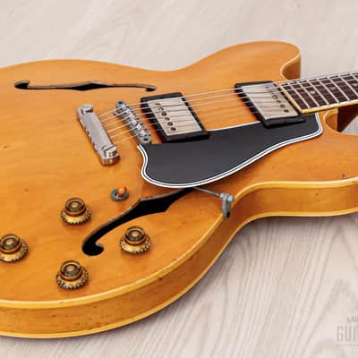 1958 Gibson ES-335 TDN Vintage Semi-Hollow Blonde Thin Top w/ PAFs, Case image 9