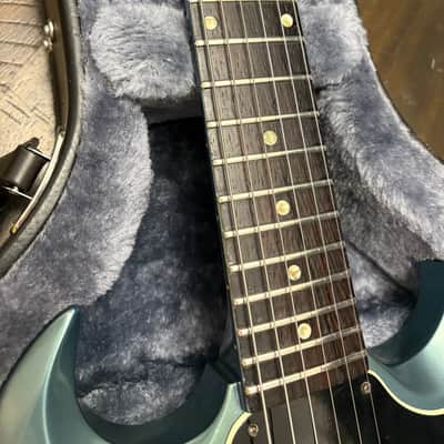 Vintage 1961 Gibson Les Paul SG Junior Refin Pelham Blue Maestro Tremotone VMB-1-2 Vibrola image 2