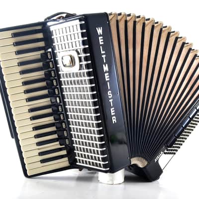 Vintage German Made Top Quality LMMH Accordion Weltmeister Stella - 96 bass, 16 reg./master switch + HardCase & Straps ~ Fisarmonica - VIDEO image 16