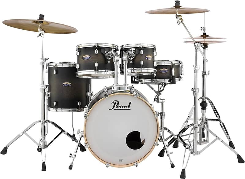 Pearl Decade Maple 5-Piece Shell Pack - Satin Black Burst (DMP905P/C262) image 1