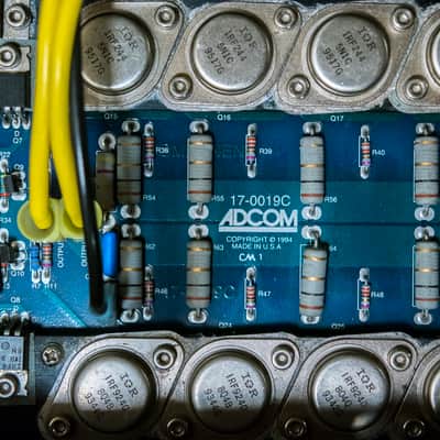 Adcom GFA-5800 250/400W stereo XLR balanced studio monitor power amp - made in USA! image 8
