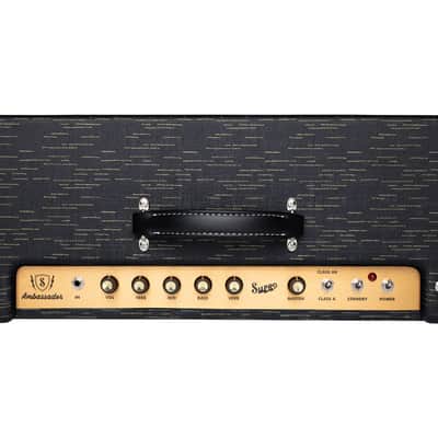 Supro Ambassador 2x10" 35/50-Watt Tube Combo Amp - Black Gold - Open Box image 4