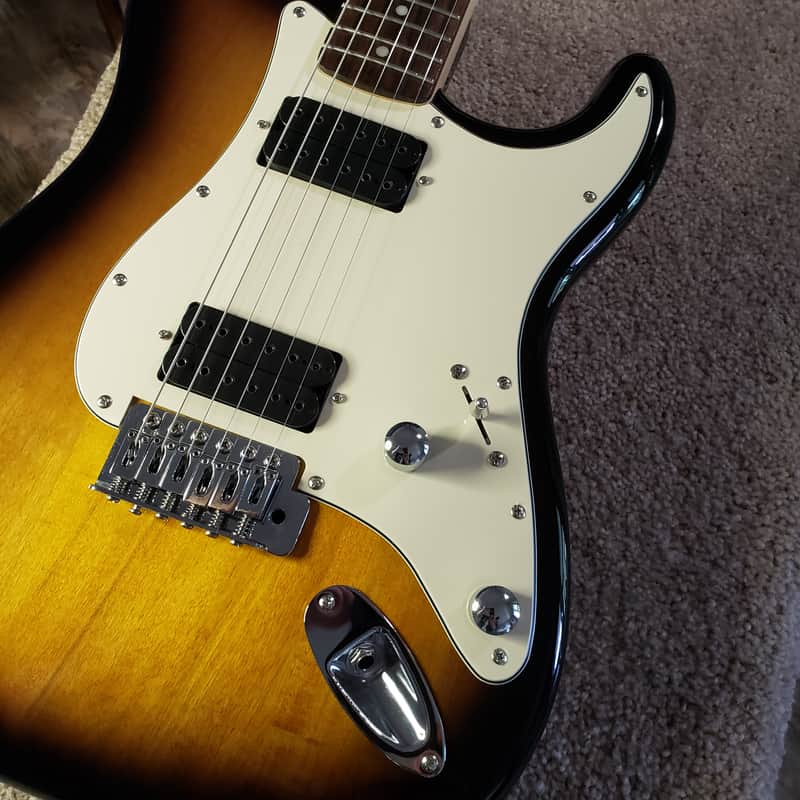 2017 Squire HH Stratocaster with Upgraded electronics and Hardshell Case image 1