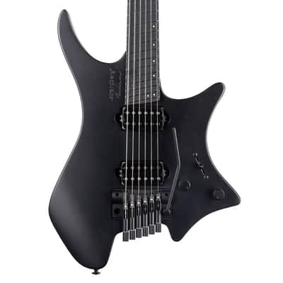 Strandberg Boden Metal NX 6 Tremolo Headless Multi-Scale Guitar w/ Gig Bag - Black Granite image 1