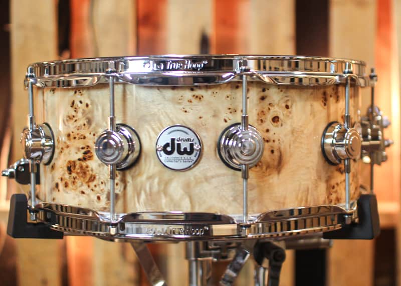 DW 6x15 Collector's Purpleheart VLT Mapa Burl Snare Drum - SO#1365283 image 1