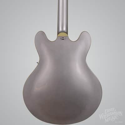 Eastman T64 Trapeze Hollowbody Electric Guitar - Iced Blue Metallic image 5
