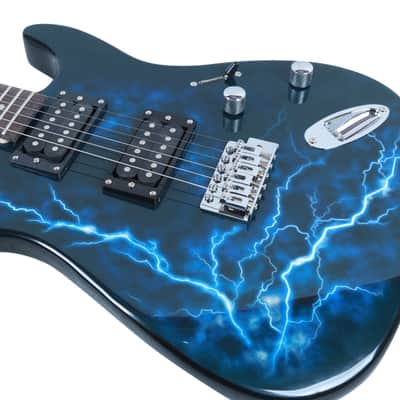 Glarry GST-E Electric Guitar HH Pick-up w/ 20w Amp image 4