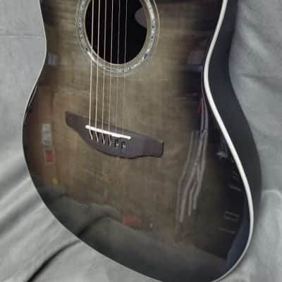 Ovation Celebrity Exotic - Transparent Flame Black with Case image 1