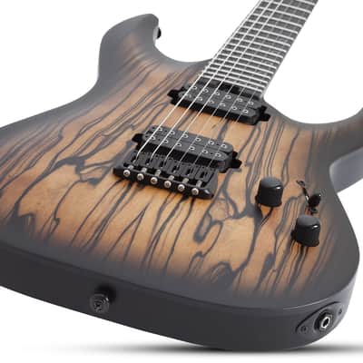 Schecter C-1 Pale Moon Natural Satin with Black Burst image 3