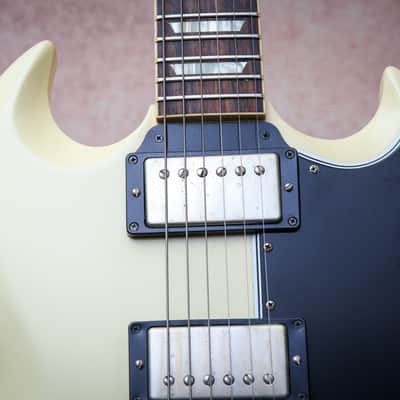 GIBSON USA Custom Shop '61 Les Paul SG Standard Reissue Vibrola VOS "White + Rosewood" (2012) image 5