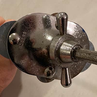 Rogers Swiv-O-Matic Bass Drum Spurs, 1960s - **RARE, Very Long** image 7