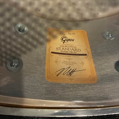 Gretsch GAS5514-ST Brooklyn Standard 5.5x14" 8-Lug Snare Drum 2020 - Present - Satin Black Metallic image 2