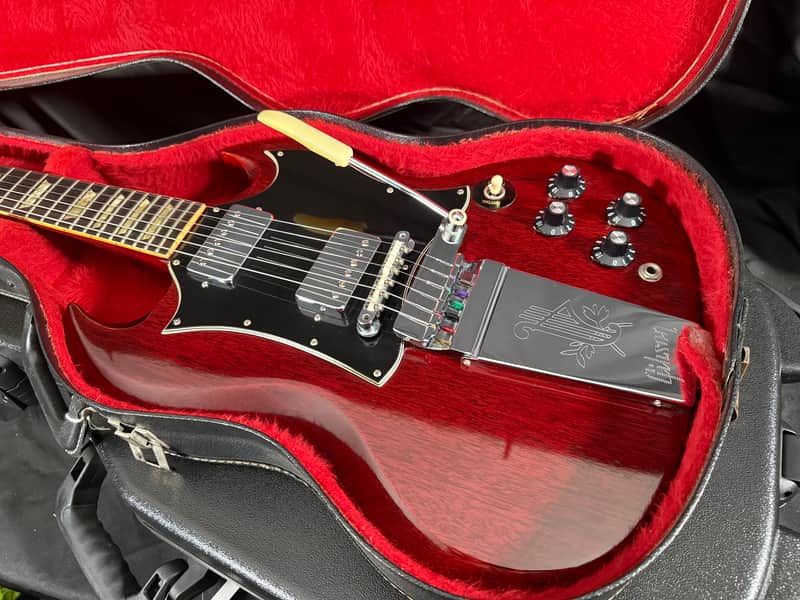 Vintage 1968 Gibson SG Standard "Large Guard" with Maestro Vibrola - Cherry w/OHSC