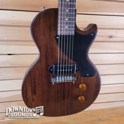 Gibson Charlie Starr Les Paul Junior with Historic LPJ "Gator Skin" Hard Case - Dark Walnut image 1