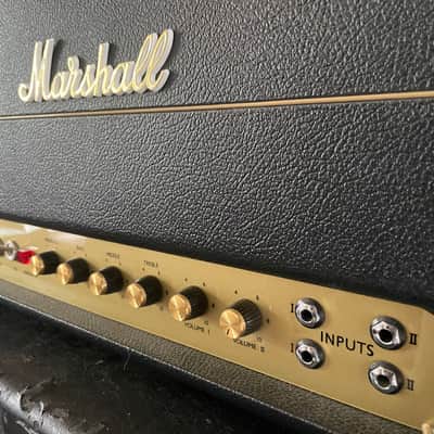 Marshall 1959HW Handwired JMP Reissue 2-Channel 100-Watt Guitar Amp Head 2022 - Black image 4