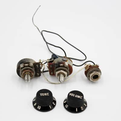 1978 Vintage Fender Musicmaster Bass USA 250K Potentiometer Set 1970s image 1