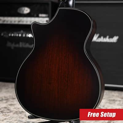 Taylor Next Generation Builders Edition 324ce Grand Auditorium Acoustic/Electric Guitar - Kona Burst with Hardshell Case image 2