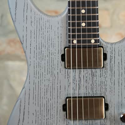 TOM ANDERSON Angel Player HH - Swamp Ash Body & Chocolate Maple Neck - Satin Organic Grain Super Sonic Gray image 6