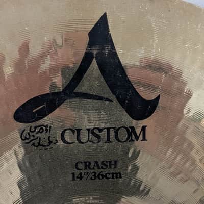 Zildjian 14" A Custom Crash Cymbal 1991 - Present - Brilliant image 4