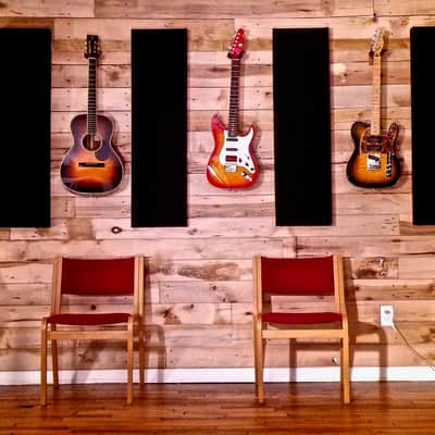 Acoustic Wall Panel | Black | Professional Sound Absorbing Panel | Recording Studio, Home Studio, Mixing Room, Mastering Suite, Podcast Studio, Home Theater, Broadcast Studio, Streaming Room, Office & Vocal Booth | Made in USA image 3