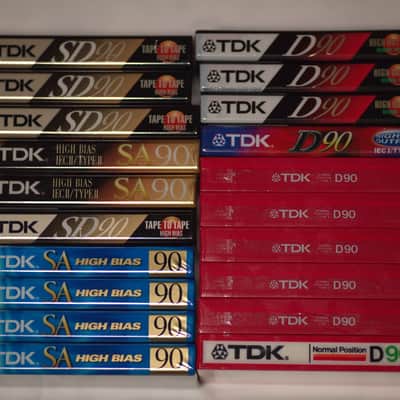 Vintage / High Quality Sealed TDK Cassette Tapes D90, SD90, SA90 image 1