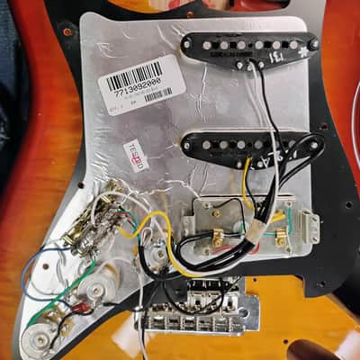 Fender Player Stratocaster HSS loaded pickguard body/Flame Top tobacco burst image 7