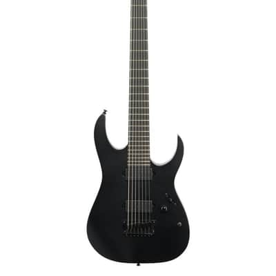 Ibanez Iron Label RGIXL7 7-String Electric Guitar Black Flat image 2
