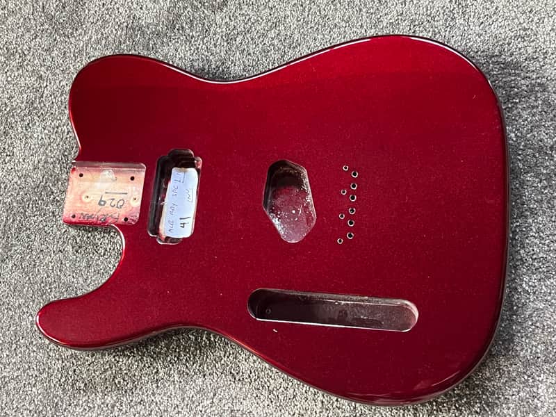 G&L Fullerton ASAT Classic Bluesboy guitar body left handed ruby red metallic image 1