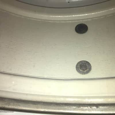 Ludwig No. 491 Pioneer 5x14" 6-Lug Snare Drum with Keystone Badge 1968 - 1969 - White Marine Pearl image 10