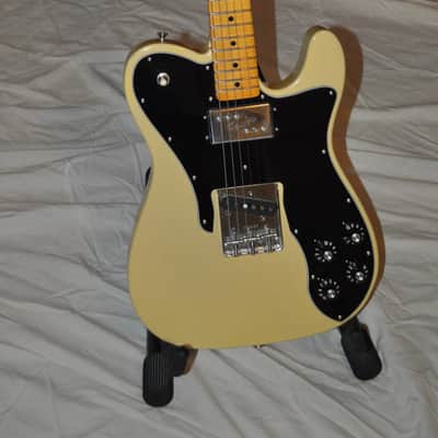 Fender Fender American Original '70s Telecaster Custom Maple Fingerboard Electric Guitar Vintage Blonde with Deluxe Molded Case image 12