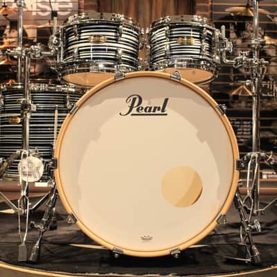 Pearl Masters Maple Pure 4pcs Black Oyster Swirl Drum Set (10-12-16-22) - New! image 2