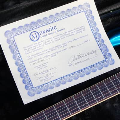 Mosrite USA V65 Mark I 1994 - blue metalic image 16