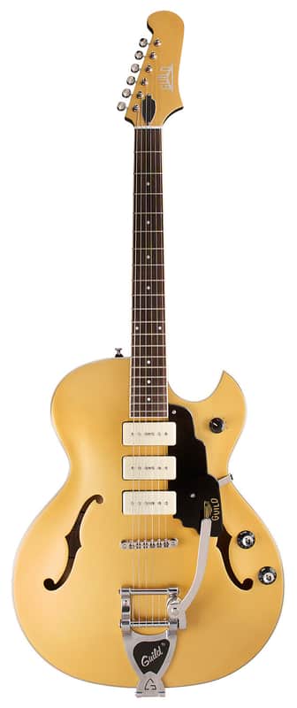 Guild Starfire I Jet 90 Satin Gold - Semi Hollow Body Electric Guitar image 1