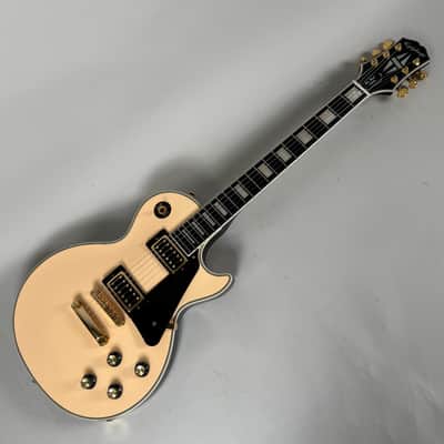 Epiphone Les Paul Custom Blackback Antique Ivory image 8